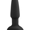 B-Vibe Rimming Plug 2 Rechargeable Silicone Anal Plug - Black