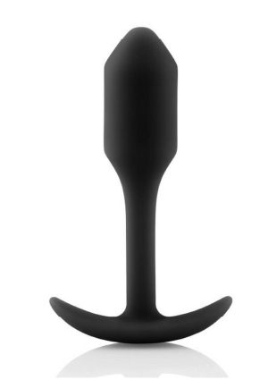 B-Vibe Snug Plug 1 Silicone Weighted Butt Plug - Black