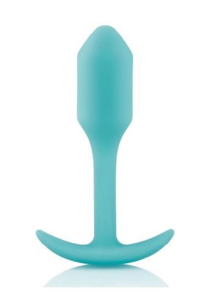 B-Vibe Snug Plug 1 Silicone Weighted Butt Plug - Mint Green