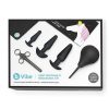 B-Vibe Anal Education Set Rechargeable Silicone Anal Play - Black