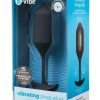 B-Vibe Vibrating Snug Plug 4 Rechargeable Silicone Anal Plug - Black