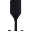B-Vibe Vibrating Snug Plug 4 Rechargeable Silicone Anal Plug - Black