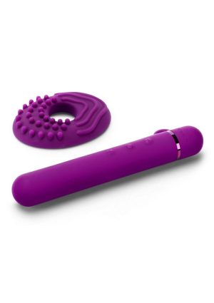 Le Wand Baton Rechargeable Silicone Vibrator - Cherry