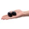 Le Wand Crystal Yoni Eggs Silicone Kegal Balls - Black Obsidian