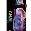 Anal Adventures Matrix Supernova Plug Silicone Anal Plug - Galatic Purple