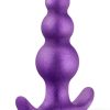 Anal Adventures Matrix Supernova Plug Silicone Anal Plug - Galatic Purple