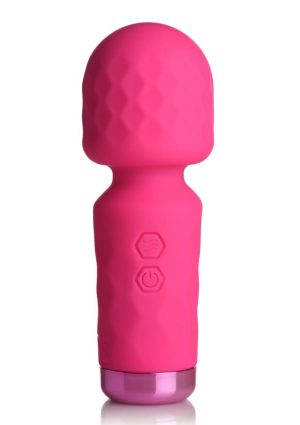 Bang! 10X Mini Silicone Rechargeable Wand - Pink