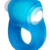 Glowdick Silicone Cockring with LED - Blue Ice