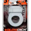 Glowdick Silicone Cockring with LED - Clear Ice