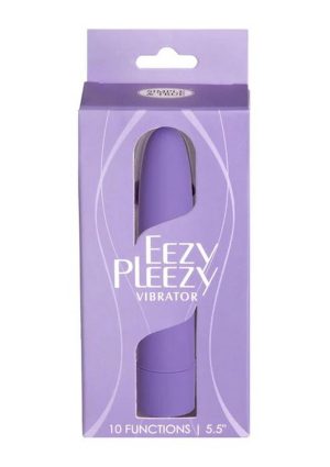 Eezy Pleezy Classic Vibrator 5.5in - Purple