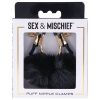 Sex and Mischief Nipple Clamps - Black/Rose Gold