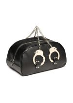 Master Series Cuffed and Loaded Travel Bag with Handcuff Handles - Black/Silver