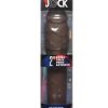 JOCK Extra Thick Penis Extension Sleeve 2in - Chocolate