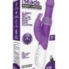 Rabbit Essentials Silicone Rechargeable Beads Rabbit Vibrator - Purple