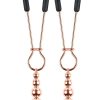 Selopa Beaded Nipple Clamps - Rose Gold
