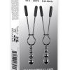 Selopa Beaded Nipple Clamps - Black Chrome
