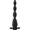 Selopa Vibrating Rechargeable Silicone Butt Beads - Black