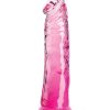 King Cock Clear Dildo 8in - Pink