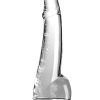 King Cock Clear Dildo with Balls 10in - Clear