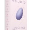 Wellness Serene Vibe Rechargeable Silicone Vibrating Egg with Remote - Lavender