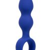 Admiral Advanced Beaded Silicone Anal Probe - Blue