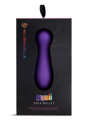 Nu Sensuelle Sola Nubii Flexible Rechargeable Silicone Bullet - Purple