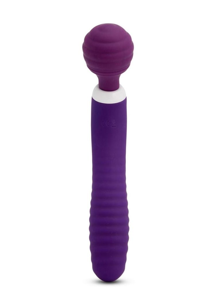 Nu Sensuelle Lolly Nubii Flexible Rechargeable Silicone Wand - Purple/White