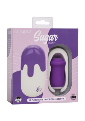 Sugar Rush Rechargeable Silicone Clitoral Stimulator - Purple