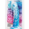 Twisted Love Twisted Ribbed Probe Silicone Anal Probe - Blue