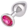 Jewel Rose Aluminum Anal Plug - Large - Pink