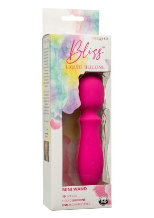 Bliss Liquid Silicone Rechargeable Mini Wand  - Pink