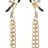 Ride `em Premium Denim Collection Nipple Clamps - Gold