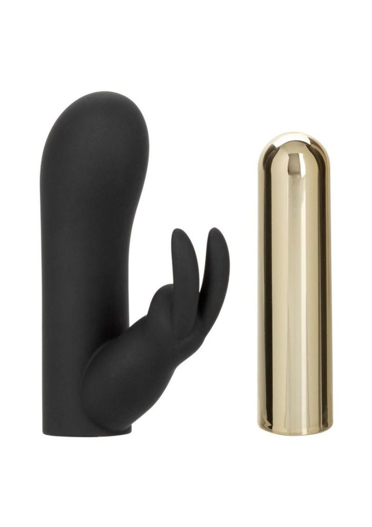 Raven Bunny Rechargeable Silicone Rabbit Vibrator - Black