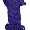 Merci Bind and Tie 6mm Hemp Bondage Rope 50ft - Purple