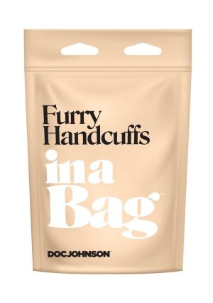 In a Bag Furry Handcuffs - Black