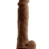 Selopa Natural Feel Dildo 6.5in with Balls - Chocolate