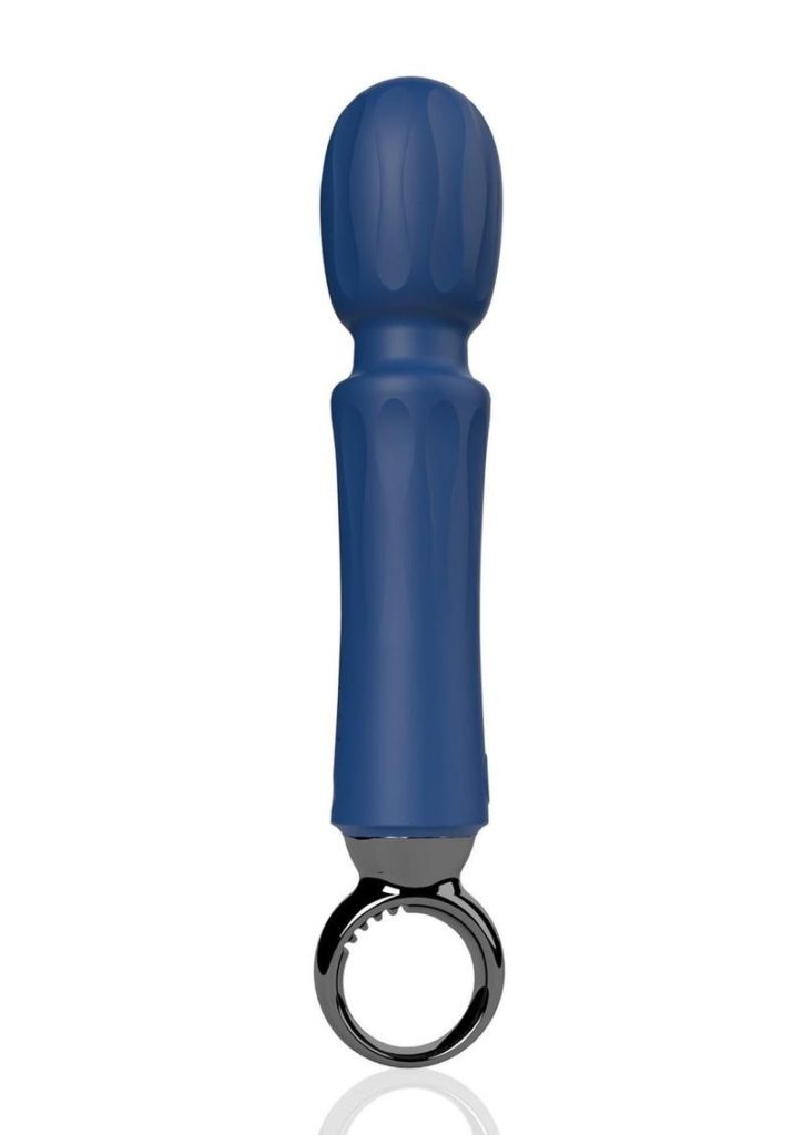 PrimO Rechargeable Silicone Wand - Navy