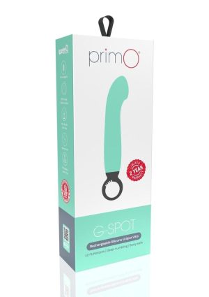 PrimO G-Spot Rechargeable Silicone Vibrator - Teal