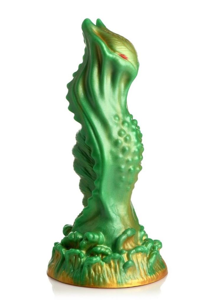 Creature Cocks Nebula Alien Silicone Dildo - Green/Gold/Red