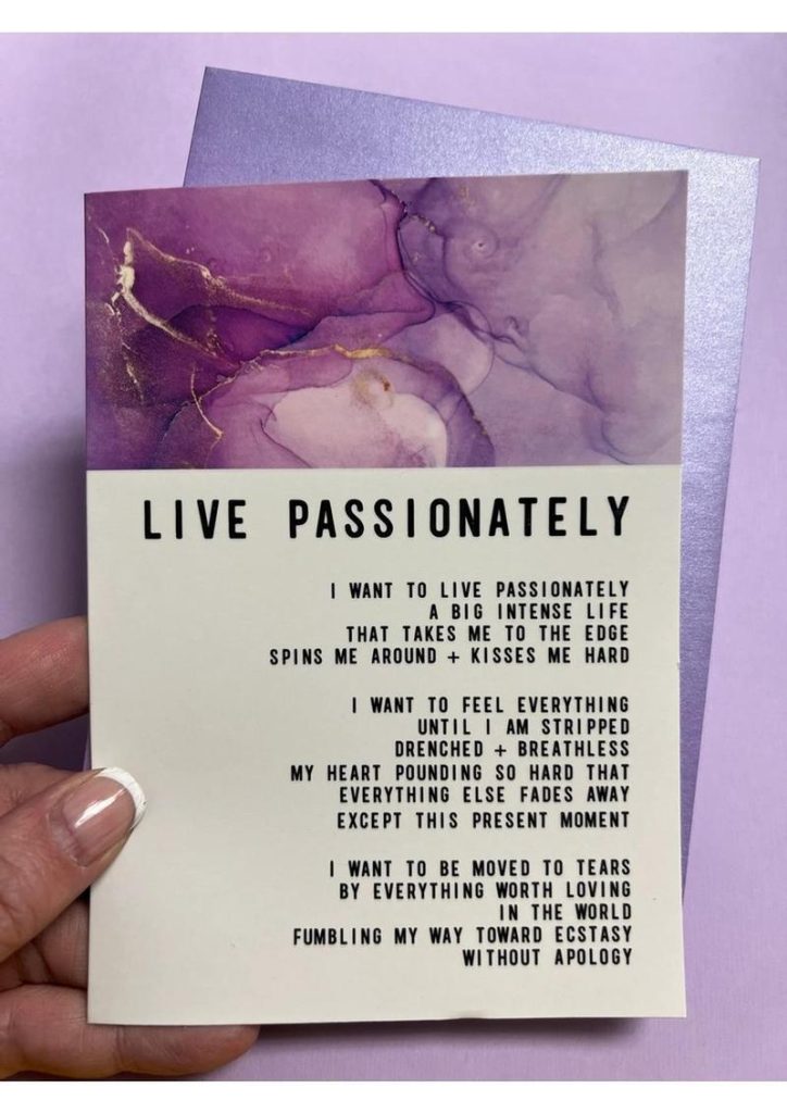 Warm Human Live Passionately Greeting Card