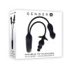 Gender X Double My Pleasure Rechargeable Silicone Dual Vibrator - Black