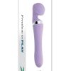 Playboy Vibrato Rechargeable Silicone Dual Ended Wand - Purple