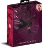Secret Kisses Rosegasm Buckle Cuffs with Satin Blindfold - Red/Black