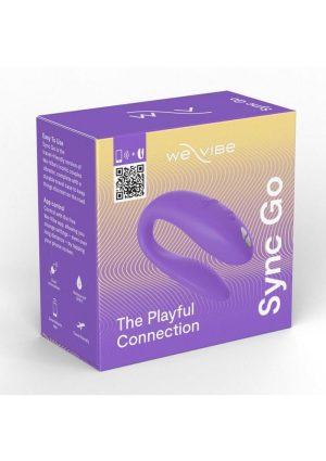 We-Vibe Sync Go App Control Rechargeable Silicone Couples Vibrator - Light Purple