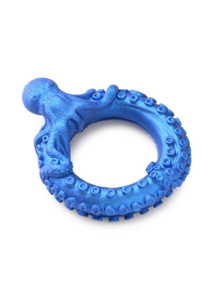 Creature Cocks Poseidon`s Octo-Ring Silicone Cock Ring - Blue