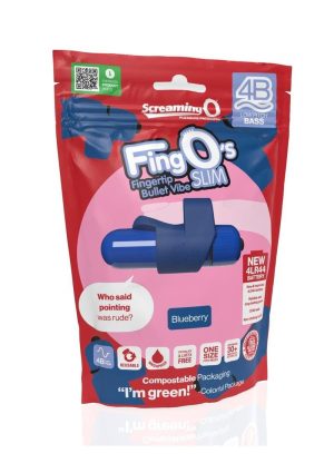 4B FingO Slim Finger Vibrator - Blueberry