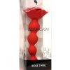 Bloomgasm Rose Twirl Rechargeable Silicone Rotating Anal Beads - Red