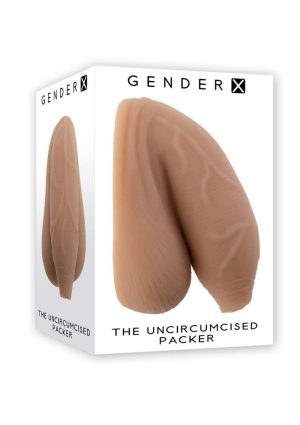 Gender X TPE Uncircumsized Packer Dildo - Caramel