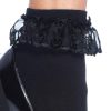 Leg Avenue Anklet with Lace Ruffle - O/S - Black