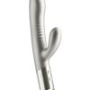Royals Grace Rechargeable Silicone Rabbit Vibrator - Gray